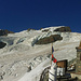Terassenpanorama vom Rifugio Guide della Val d'Ayas.<br />