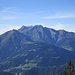 im Aufstieg zur Alp Mora: im Süden gegenüber die Signina-Gruppe mit dem Piz Fess