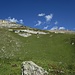 kurz vor der Alp Lavadignas: der markierte Weg ist erreicht - Blick zurück/hinauf