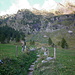 In partenza con il sentiero dall'agriturismo che in parte evita la strada agro-forestale che conduce all'Alpe Veglia.