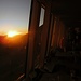 Sonnenuntergang in der Cabane de Tracuit