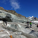 Abstieg vom Gletscher