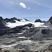 Die Rosablanche und der Mont Calme liegen hinter dem Glacier de Prafleuri