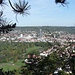 Einstieg in die mittlere Horizontale, Stadtmitte Jena (kein Zoom!) mit Intershop-Tower