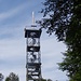 Der Turm auf dem Wisenberg. Auf der Aussichtsplattform blieb ich nur kurz, es wimmelte von Mücklein.