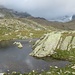 Badesee (so werden mehrere Seen an der Hütte angekündigt) auf ca. 2400 m, oberhalb der Silvrettahütte; Silvrettagletscher