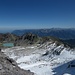 Vom Pizolsattel ist erstmals ein nordseitiger Ausblick auf den Wildsee und das Pizolgletscherchen möglich.