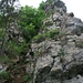 das grüne Buschwerk verdeckt den etwas mühsamen letzten Aufstieg zur Aussichtsplattform entlang des Ostgrates