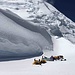 Gletschter/High Camp II auf 5800 Meter - 3G Empfang reisst auch hier nicht ab