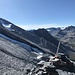beim Gipfelpunkt angelangt - mit Blick bis zum Mont Blanc ...