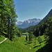 Schöne Aussicht mit Aussicht auf die westliche Karwendelspitze