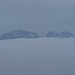 Über dem Nebelmeer und trotzdem mitten im Regen... die Sicht vom Speer zum Alpstein