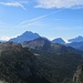 Blick in den Süden mit Hochnebel über Oberitalien. Die Gipfelkenntnisse in dieser Gegend sind noch verbesserungsfähig