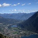 Blick nach Osten über Porlezza zum Lago di Como
die beiden im vorherigen Foto herangezoomten nun ganz links