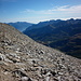 Panorama voltando le spalle, salendo al Mont Glacier, verso le valli della Bassa Valle d'Aosta.