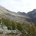 die 3 Gipfel meiner Tour und in der Bildmitte die Hütten der Alpe Fiorasca
