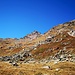 Blick zum Guraletschhorn im Abstieg zur Fanella Alp.