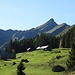 Bei der Alp Stofel-Heumoss ein letzter Blick zurück zum Speer