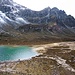 Der Bergsee nach dem Pass.