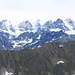 le cime del gruppo Bernina viste dal vetta del Corna Mara:
da sx, piz . Roseg,Scerscen,Bernina,Zupo',Argient