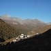 Nach Beginn der Wanderung Rückblick nach Cresta