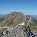 kurz vor dem Gipfel. hinten der Westgipfel