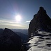 im Chrummhornsattel mit Blick auf Chrummhorn und "Biwakturm"...