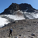 Im Abstieg über Punkt 2832m anstatt direkt den Gletscher entlang.