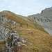 Bie letzen Meter auf den Zahm Geissberg (2514m). Rechts ist der Wild Geissberg / Huetstock (2676m). 