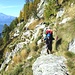 Dopo l’Alpe Rina il sentiero prosegue con diversi su e giù fiancheggiando i ripidi pendii della montagna.