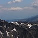 Panorama zwischen Schwemserspitze und Saldurspitze, ganz schwach zu erkennen sind die Dolomiten.