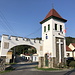 St. Veit (Velem) - Das Heldentor, Hősök kapuja, mit dem Glockenturm ist eines der Wahrzeichen des Ortes.