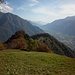 Il bel panorama dall'Alpe Castello.