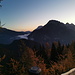 Morgenstimmung am namenlosen Sattel vor dem Sinnesjoch.