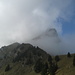 Stockhorngipfel teilweise in Wolken