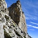 Im steilen Anstieg durch das Bockgestein auf die Bocchetta della Cròsa.