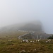 Auch auf der Alp Sigel hat uns der Nebel fest im Griff...