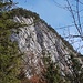 Südwestwand des Rabensteinhornes über dem Wanderweg, hier gibt es auch einige Kletterrouten, unter anderem die "Schönheitskönigin von Schneizlreuth"