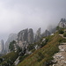 Abstieg auf der Direttissima No 8 zum Rifugio Carlo Porta