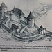 Hrad Ostrý (Burg Wostrey/Scharfenstein), Rekonstruktion (Bildquelle: Infotafel)