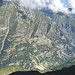 Il percorso dall'Alpe Saler alla croce in una foto scattata dal Pizzo Lamè qualche anno fa...