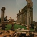 Foto von der Libanonreise im Juli 1996: Die Stadt بعلبك (Ba‘labakk) im Nordosten Libanons ist bekannt wegen seinen grossflächigen, gut erhaltenen Bauten aus römischer Zeit.