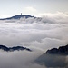Der Nebel wabert vom Mittelmeer in die Täler herein. Hier der Mont Agel (1148m), hoch über Monaco.