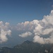 Gipfelausblick, tief unten der See