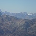 Silvretta-Berge im Zoom; rechts des Piz Linard die Plattenhörner