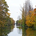 Kanal, auch hier dominieren die Herbstfarben. Sicher sehr viel attraktiver als im Sommer.