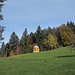 Der komische Pavillon auf 950 m unweit einer Panzersperre