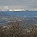 Il panorama verso Ovest dal Monte Piambello.