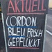 Die Tafel des Restaurants Frohsinn in Nunningen hat uns überzeugt...