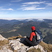 Schneeberg - Ausblick an den steilen Abbrüchen des Kaisersteins bei bestem Wetter.